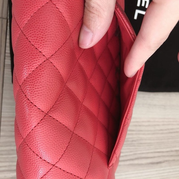 Authentic Chanel rectangle mini in dark pink - Picture 5 of 8